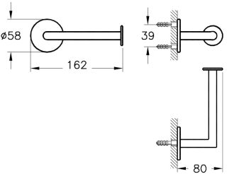 Держатель туалетной бумаги VitrA Origin A4488736